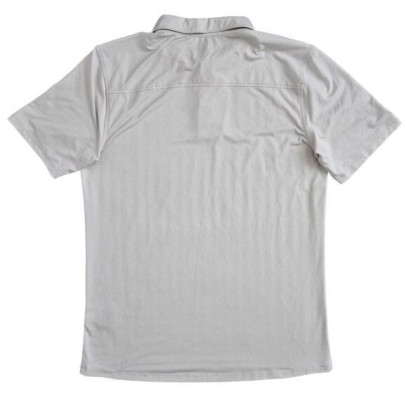 Stoic (Mens Size Medium) Pullover Polo Shirt Short Sleeve Stretch Gray Golf - Picture 4 of 6